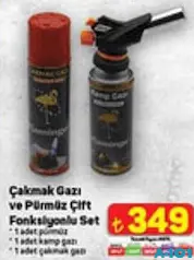 ÇAKMAK GAZI VE PÜRMÜZ ÇİFT FONKSİYONLU SET